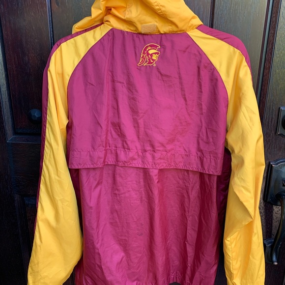 USC - Red Oak Pullover windbreaker with hoodie - Picture 4 of 5